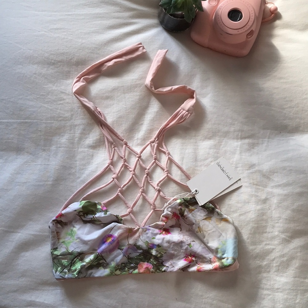 San Lorenzo High-Neck Top, Rose Quartz, Size M